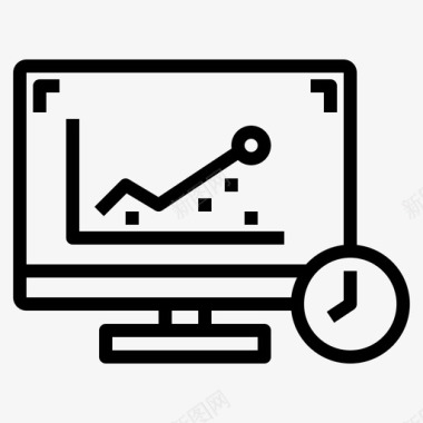 报告商业计算机图标图标