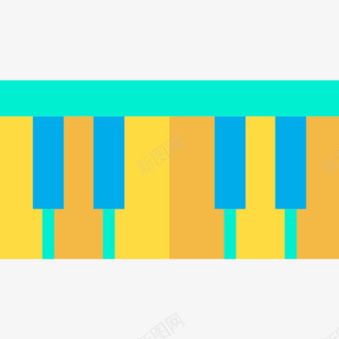 钢琴钢琴音乐68平调图标图标