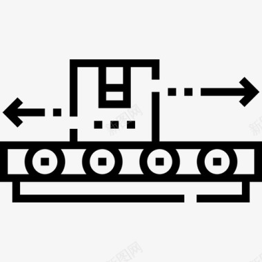 输送机输送机物流53线性图标图标