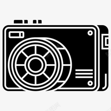 照相机紧凑型照片图标图标