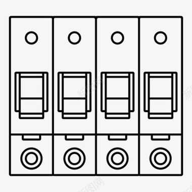 断路器控制电子图标图标