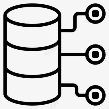 大数据存储数据存储计算机连接图标图标