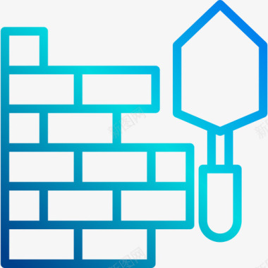 砖墙砖墙构造102线性坡度图标图标