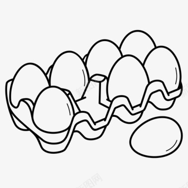 鸡蛋托盘鸡蛋鸡蛋架图标图标