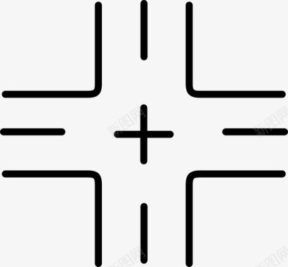 道路十字路口高速公路图标图标