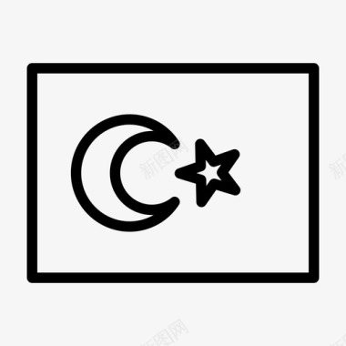 土耳其国旗国家土耳其图标图标