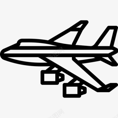 飞机喷气式飞机运输工具图标图标