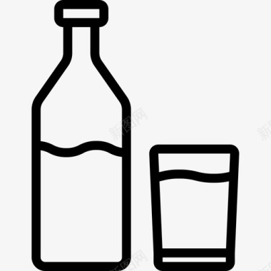 酒水酒水办公文具11直线型图标图标