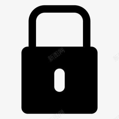 简单锁密码锁图标图标