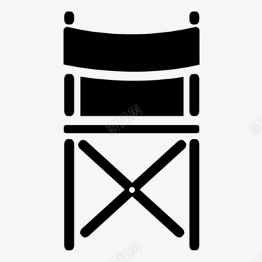 野营椅设备折叠椅图标图标