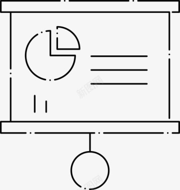 蜂饼饼图板业务图标图标