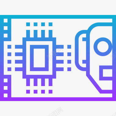 机器人易拉宝Pcb机器人工程2梯度图标图标