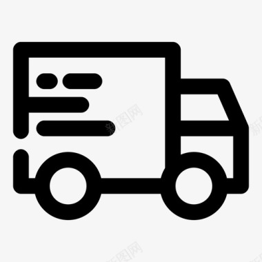 装运和交货交货开车装运图标图标
