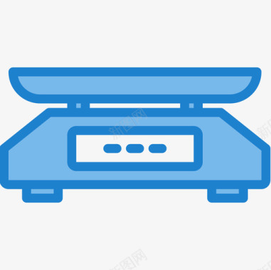 称重电子设备4蓝色图标图标