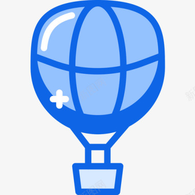 蓝色旅行气球191图标图标