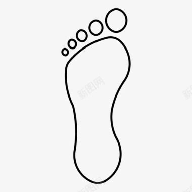 脚脚印脚步图标图标