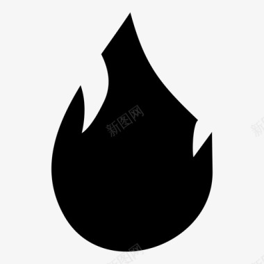 火燃烧能量图标图标