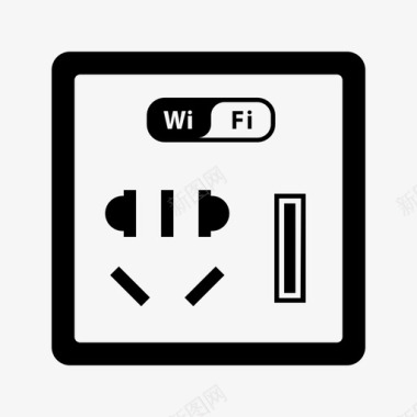 wifi智能插座图标