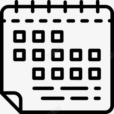 业务财务规划师业务日历图标图标