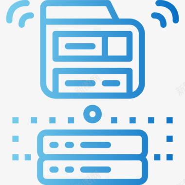 图片渐变服务器网络托管41渐变图标图标