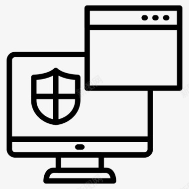 安全是网页保护安全网页图标图标