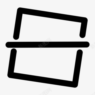 向左旋转矫直构图摄影图标图标