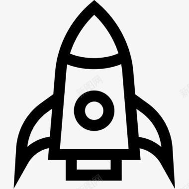 火箭儿童玩具7线性图标图标