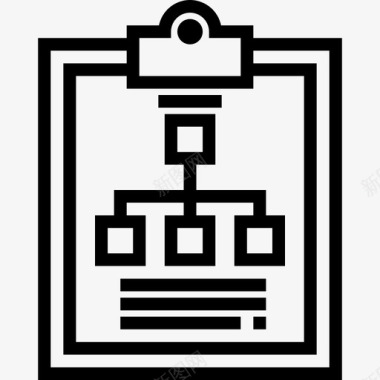 办公室助理图表办公室供应商线性图标图标