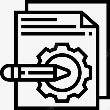 新文档文档业务战略12线性图标图标