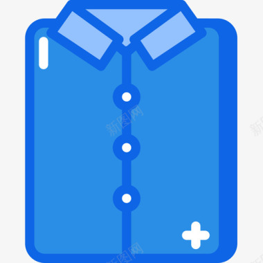 电子商务衬衫电子商务130蓝色图标图标
