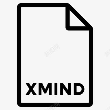 WAV文件格式xmind格式文件文件格式图标图标