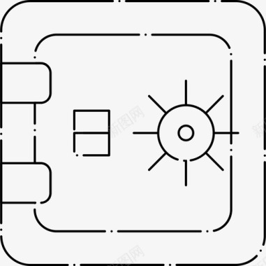 快递保险储物柜保险箱保险库图标图标