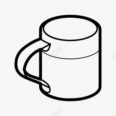 金属勺子金属杯杯子厨房图标图标