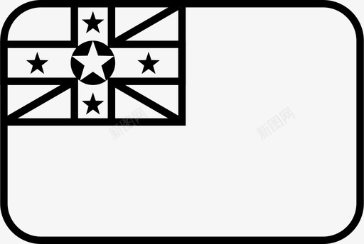纽埃旗民族世界图标图标