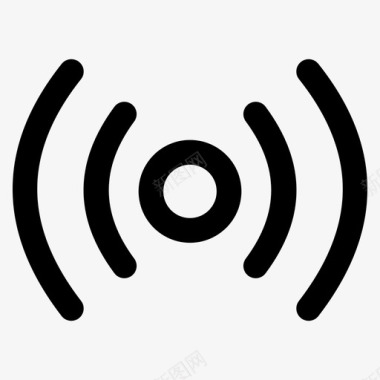 WIFI网络信号连接热图标图标