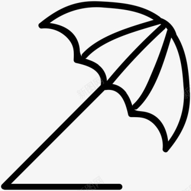 伞保护阳光图标图标