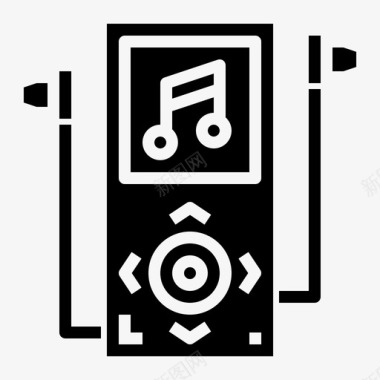 音乐播放器界面智能手机图标图标
