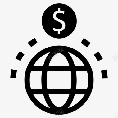 全球募捐资金网络图标图标