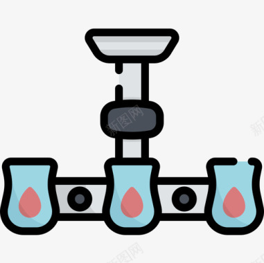 宫廷吊灯吊灯啤酒节26线性颜色图标图标
