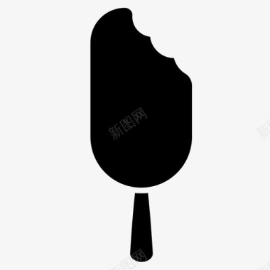 冰激凌冰棒甜点冰激凌图标图标
