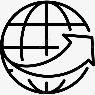 全球连接商务互联网图标图标