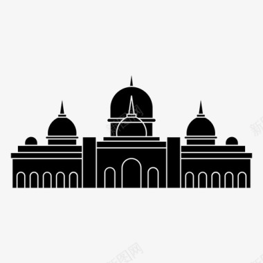 谢赫扎耶德清真寺高富图标图标