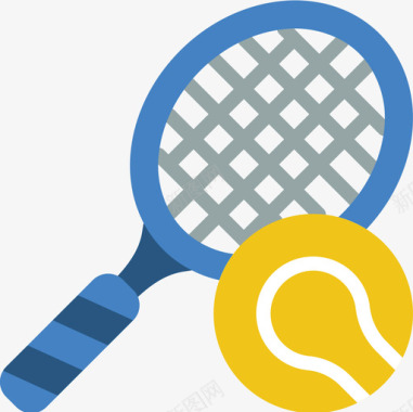 网球网球体育和游戏4级平级图标图标