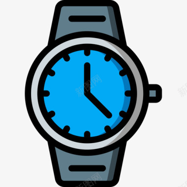 腕表时间管理33线性颜色图标图标