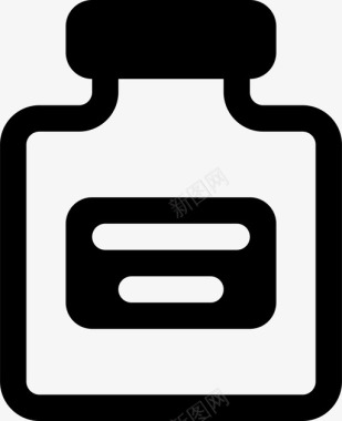 药盒药瓶药丸图标图标