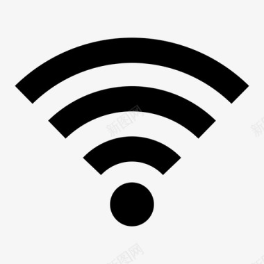 互联网wifi信号连接热图标图标