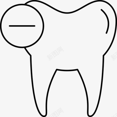 小牙齿牙齿清洁牙医图标图标