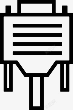 VGA线vga线硬件硬件电脑图标高清图片
