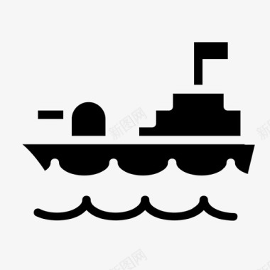 战舰运输工具车辆图标图标