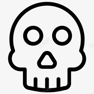 头骨头骨死神死亡图标图标